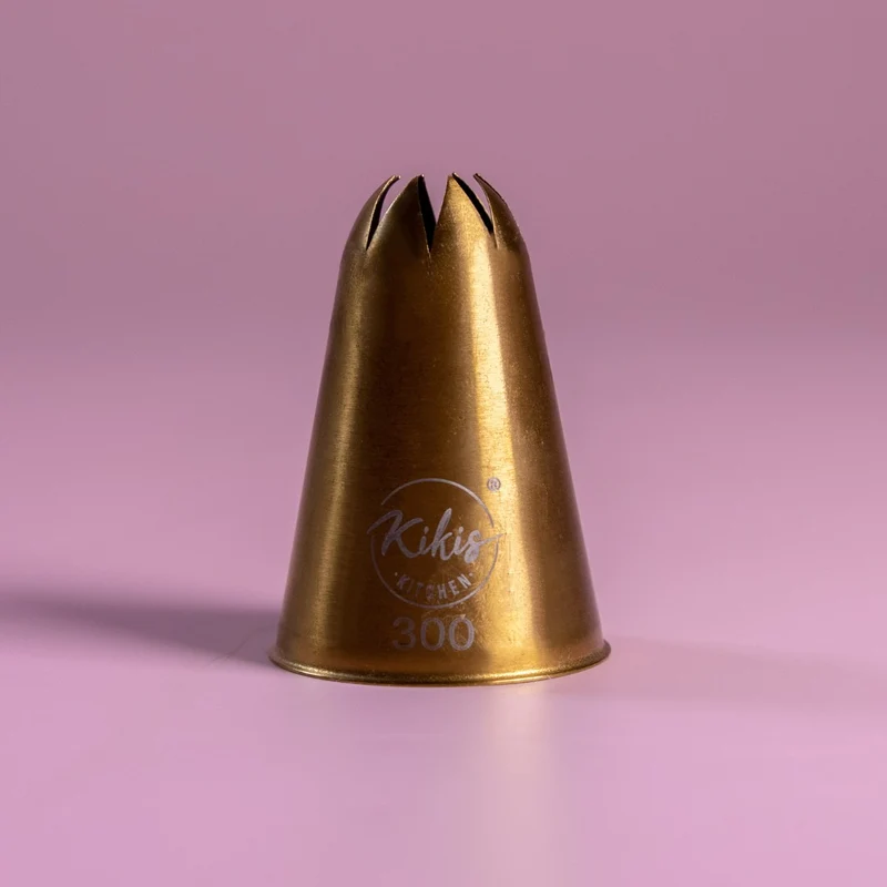 Kikis Rosen-Tülle in GOLD geschwungen Ø 8mm - Nr: 300