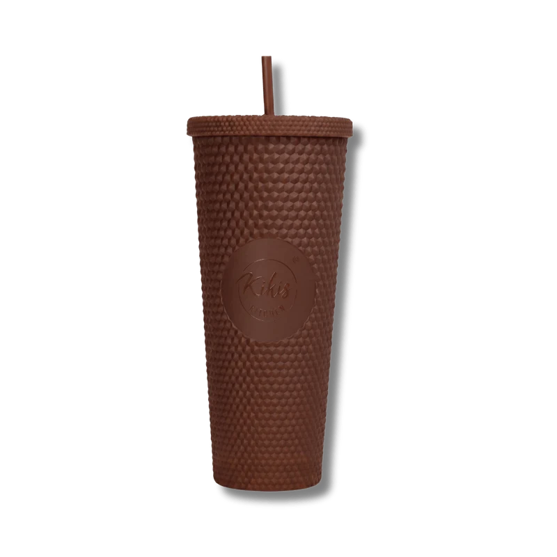 Neu: Kikis Coffee To Go Becher - Tumbler Cold Cup Bling - Braun