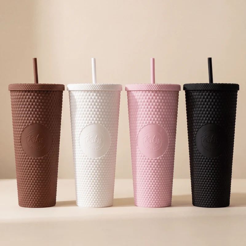 Neu: Kikis Coffee To Go Becher - Tumbler Cold Cup Bling - Black Edition
