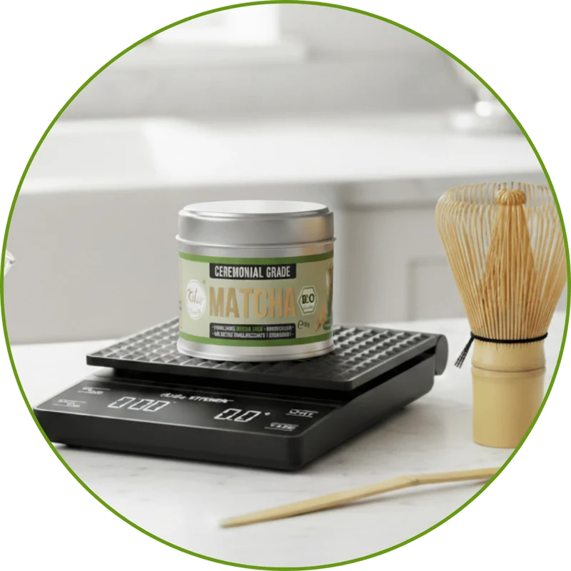 Kikis Matcha Waage – Digitale Feinwaage 0,1g (3kg)