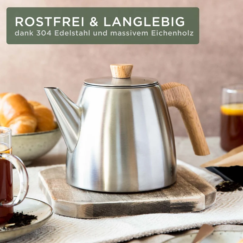 Doppelwandige Teekanne