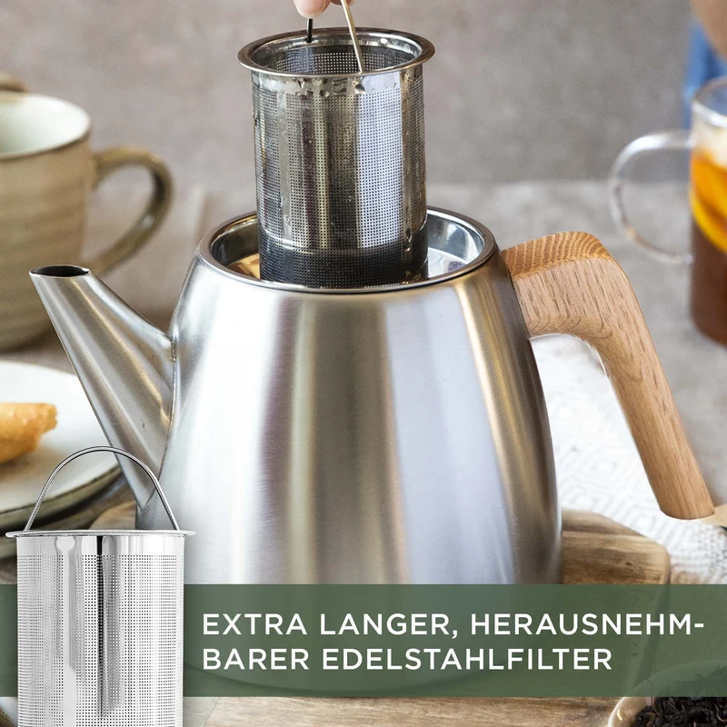 Doppelwandige Teekanne