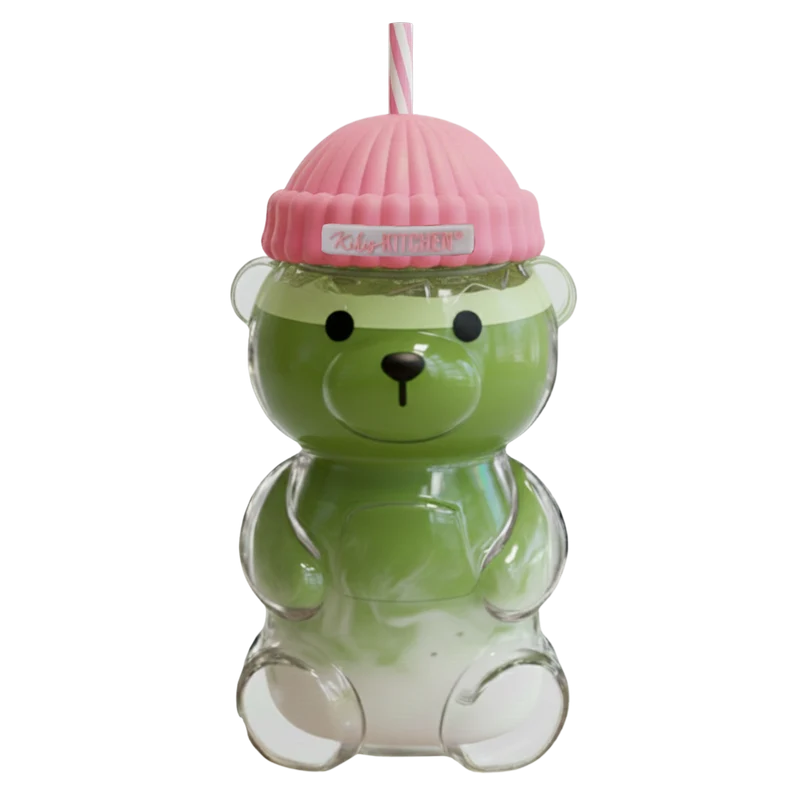 Kikis Bear Cup Glass - Rosa