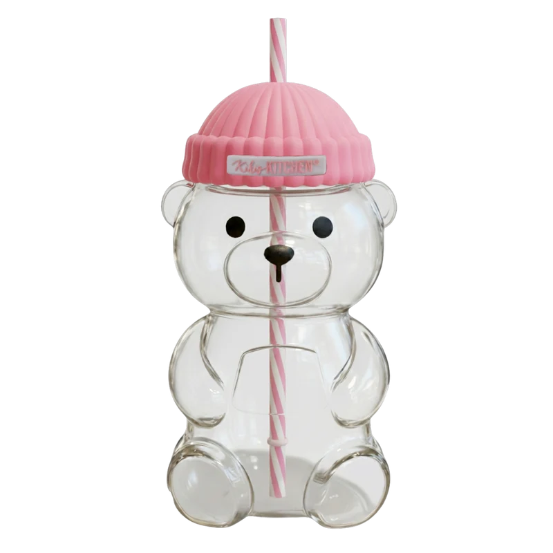 Kikis Bear Cup Glass - Rosa