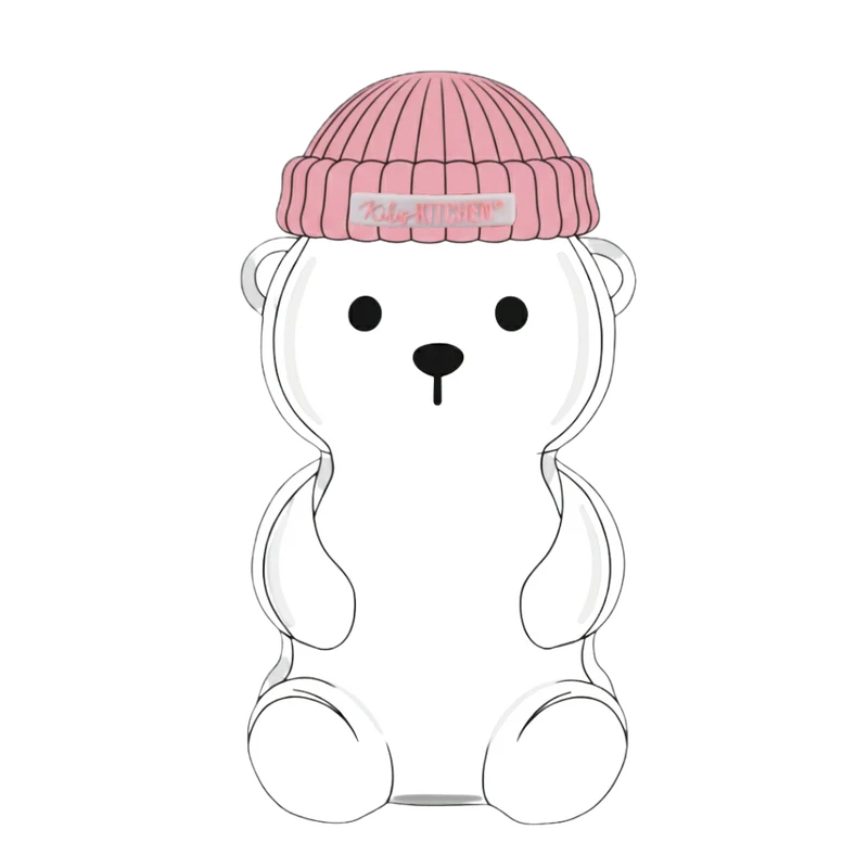 Kikis Bear Cup Glass - Rosa