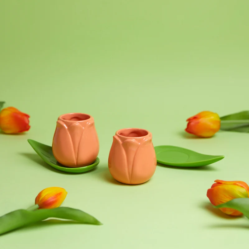 Tulip Coffee cup set x2