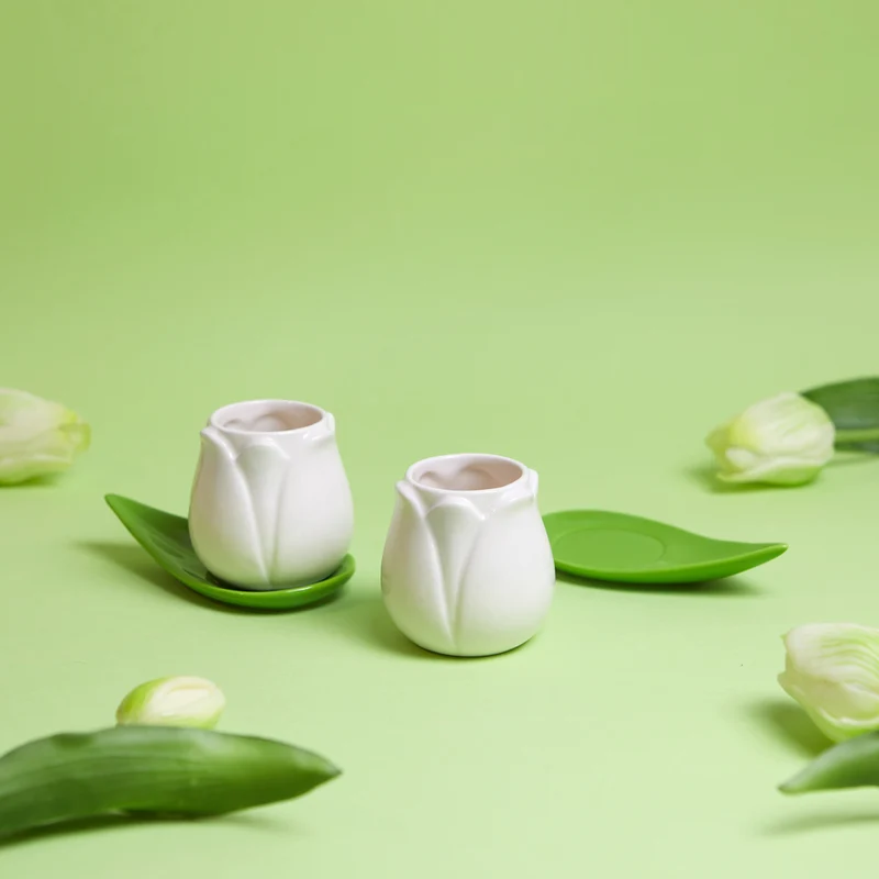 Tulip Coffee cup set x2