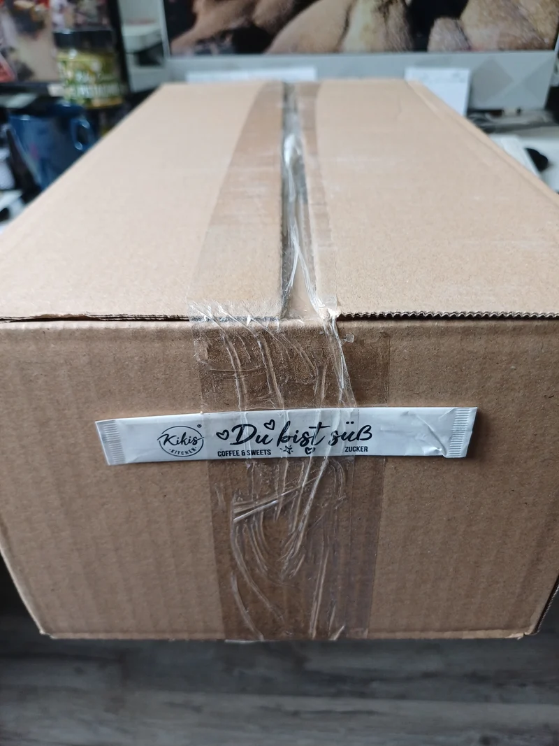Zuckersticks mit Kikis Logo 1 Karton je 1000 Stück