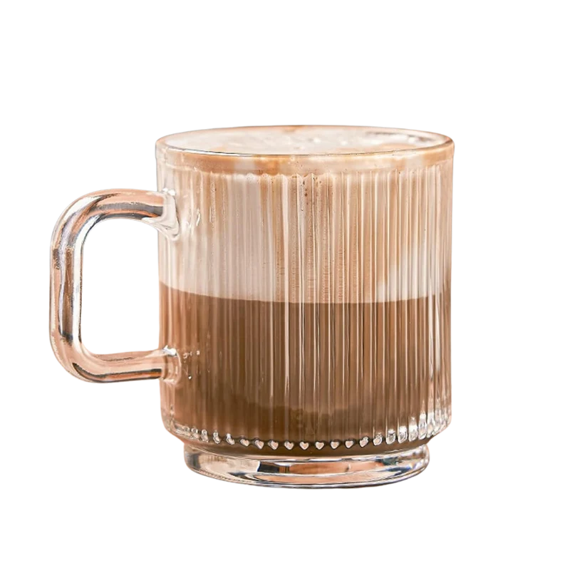 Kikis Ripple Glas mit Griff - 360ml