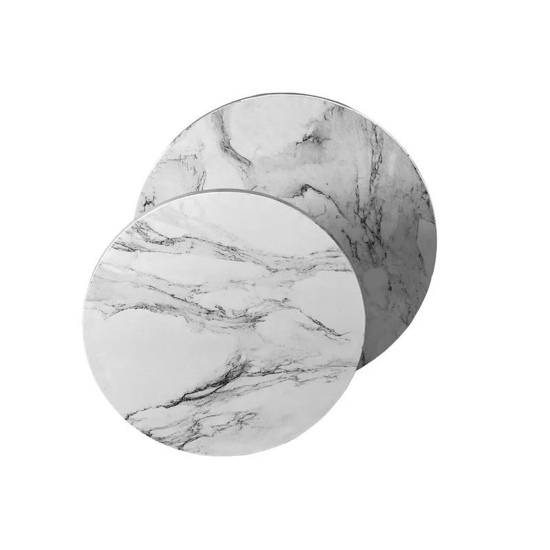 Kikis Cake Board - Mamor-Optik weiß 25 cm