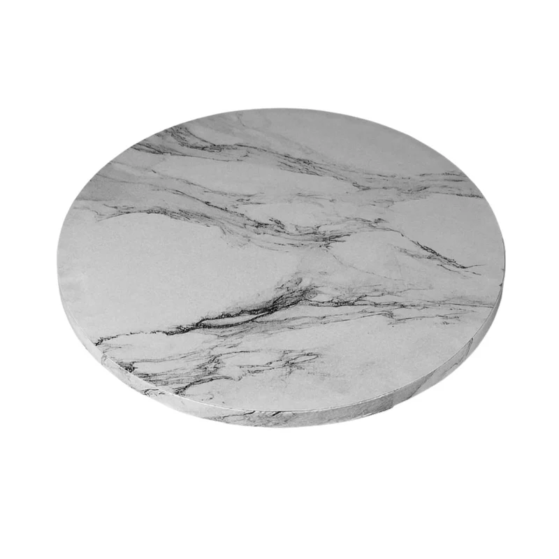 Kikis Cake Board - Mamor-Optik weiß 30 cm