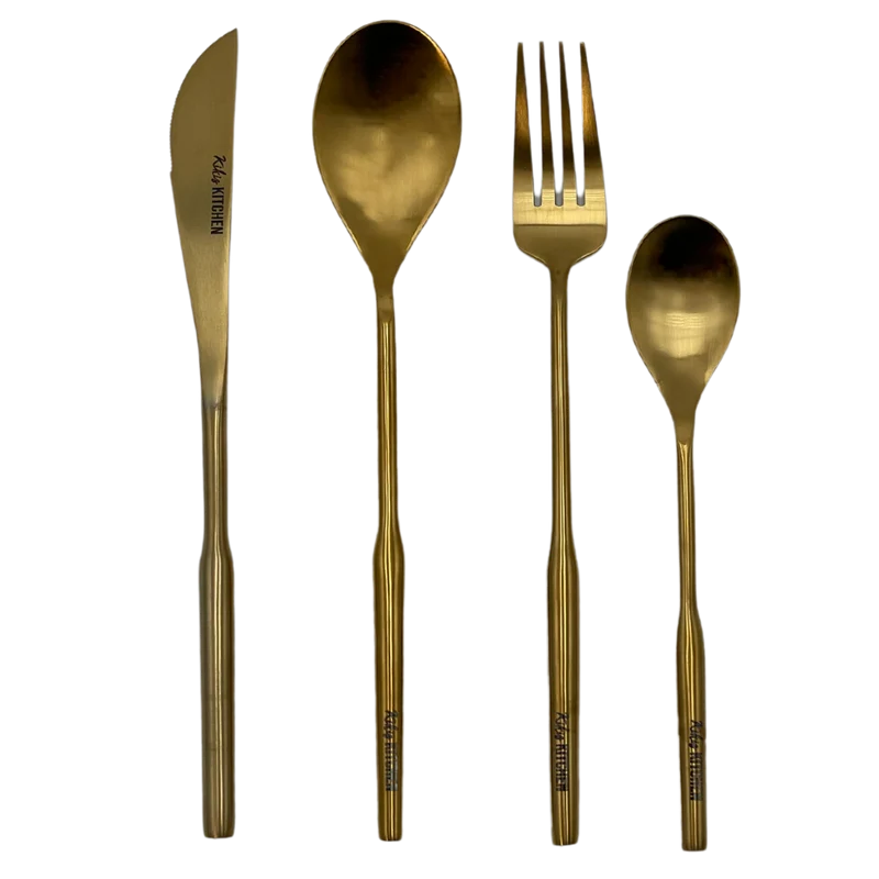 Neu: Kikis Besteckset 8 tlg - GOLD