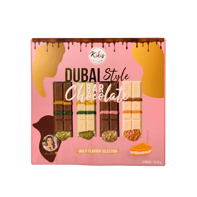Neu: Kikis Dubai Style Bar Chocolate - MIX 🍫 4er