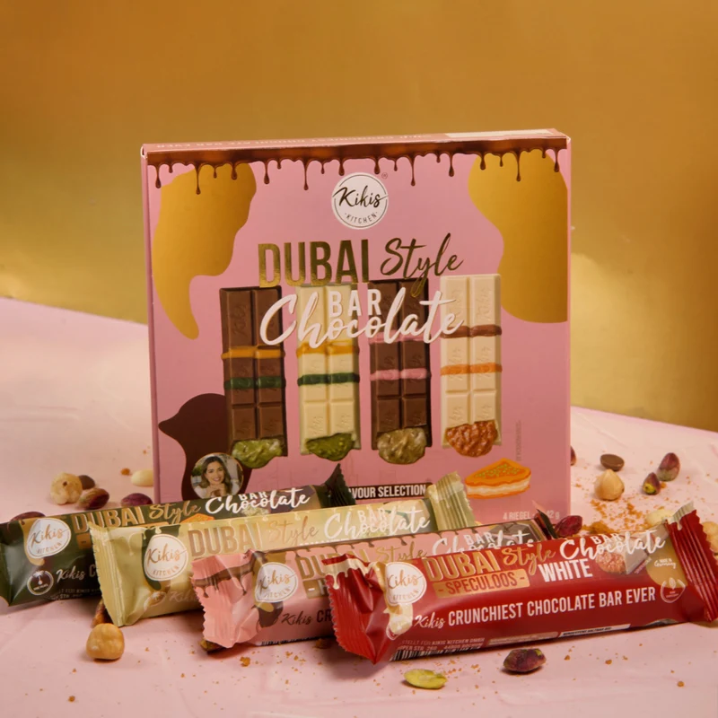 Neu: Kikis Dubai Style Bar Chocolate - MIX 🍫 4er