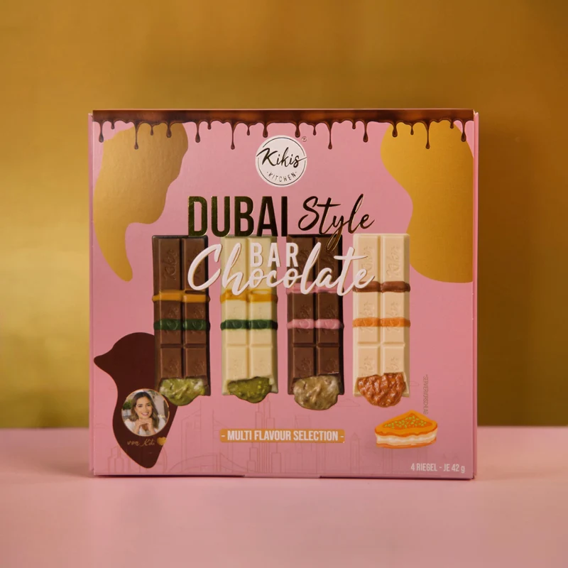 Neu: Kikis Dubai Style Bar Chocolate - MIX 🍫 4er