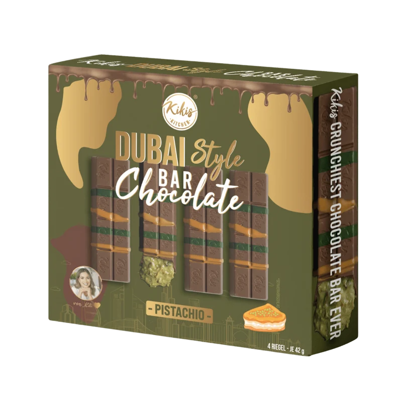 Kikis Dubai Style Bar Chocolate - Pistachio🍫 4er