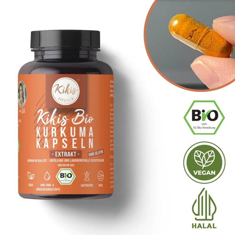 Kikis Kurkuma EXTRAKT Kapseln - Hochdosiert - BIO