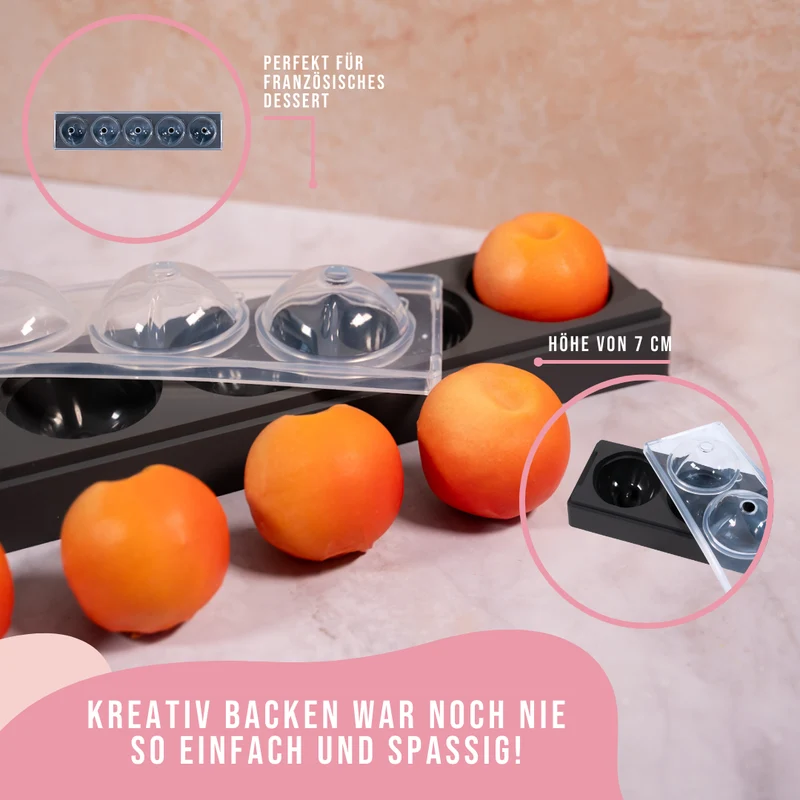 Kikis Pfirsich Silikonform 5er