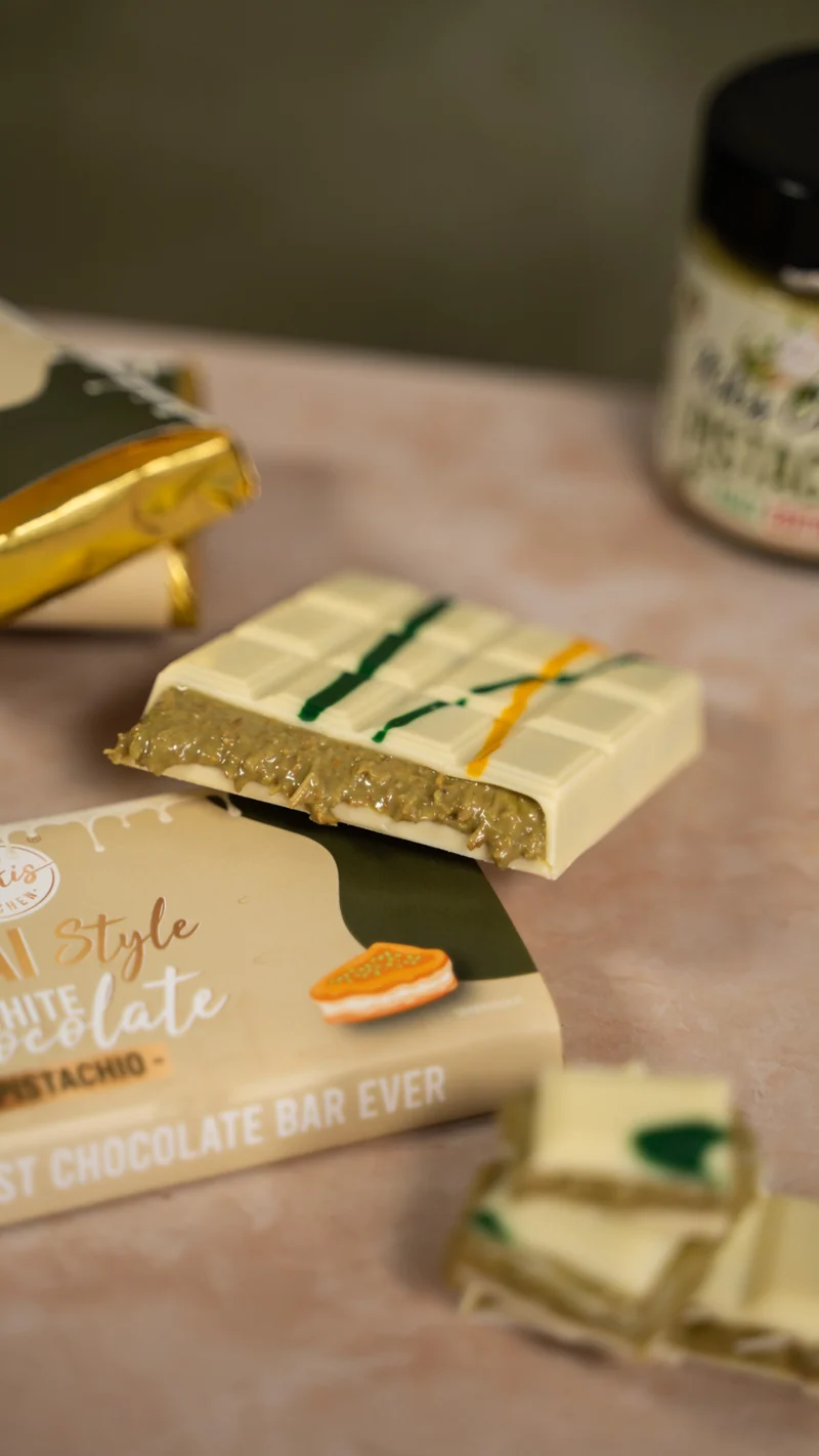 Kikis Dubai Style White Chocolate - PISTACHIO 🍫