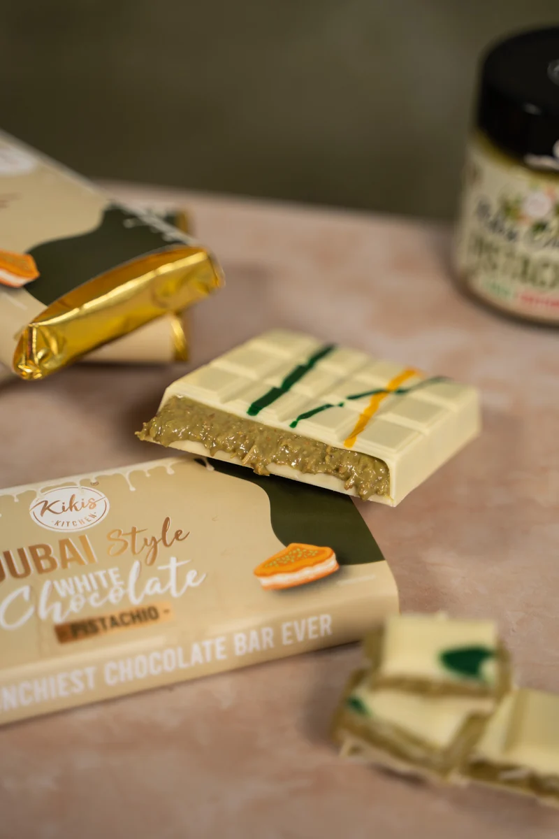 Kikis Dubai Style White Chocolate - PISTACHIO 🍫