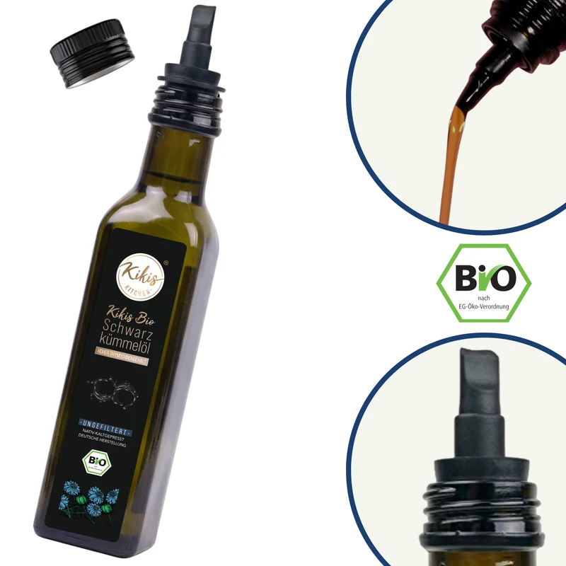 Kikis Schwarzkümmelöl 500ml UNGEFILTERT - BIO