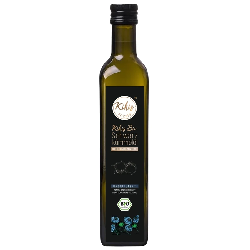 Kikis Schwarzkümmelöl 500ml UNGEFILTERT - BIO