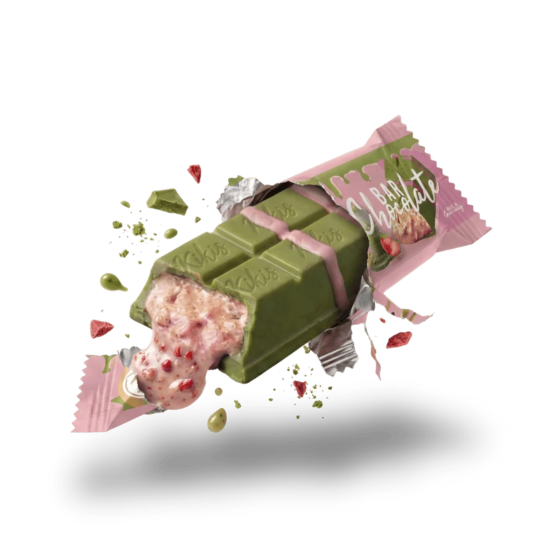 Kikis Dubai Style Bar Chocolate - Strawberry Matcha 🍫