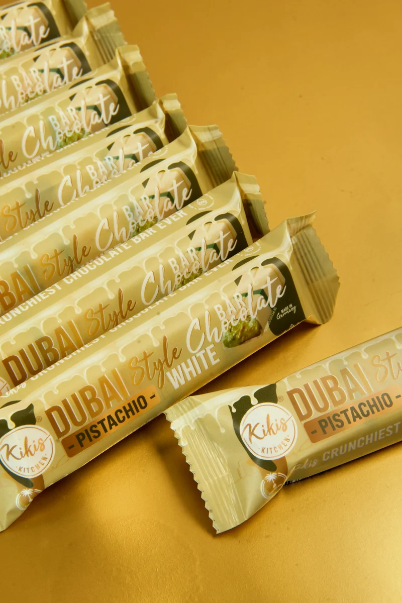 Kikis Dubai Style Bar Chocolate - White Pistachio 🍫
