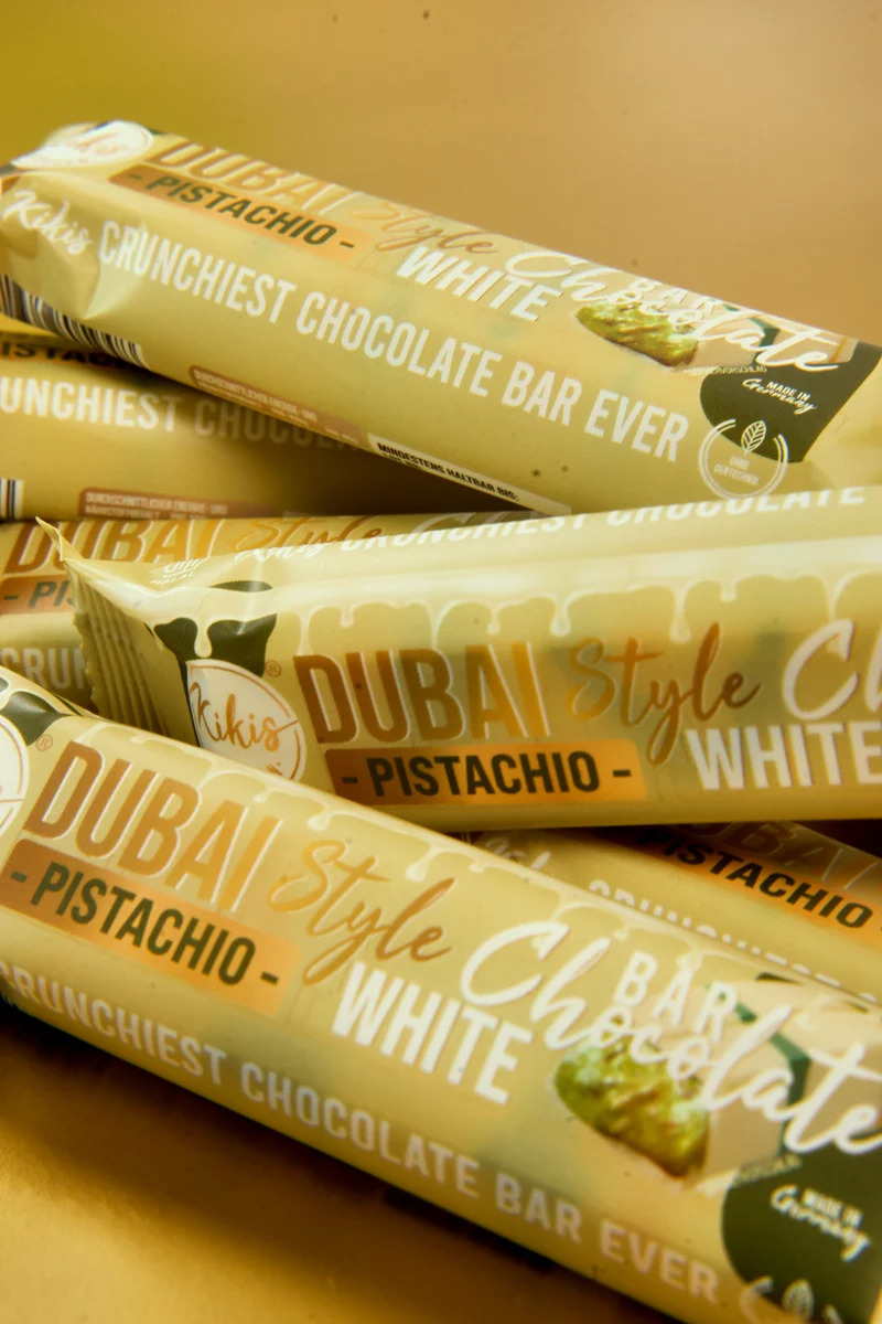 Kikis Dubai Style Bar Chocolate - White Pistachio 🍫
