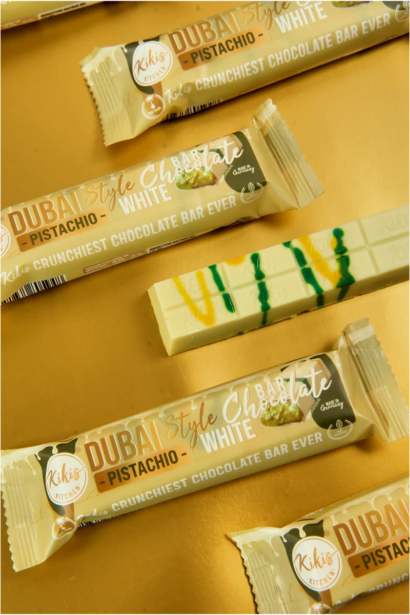 Kikis Dubai Style Bar Chocolate - White Pistachio 🍫