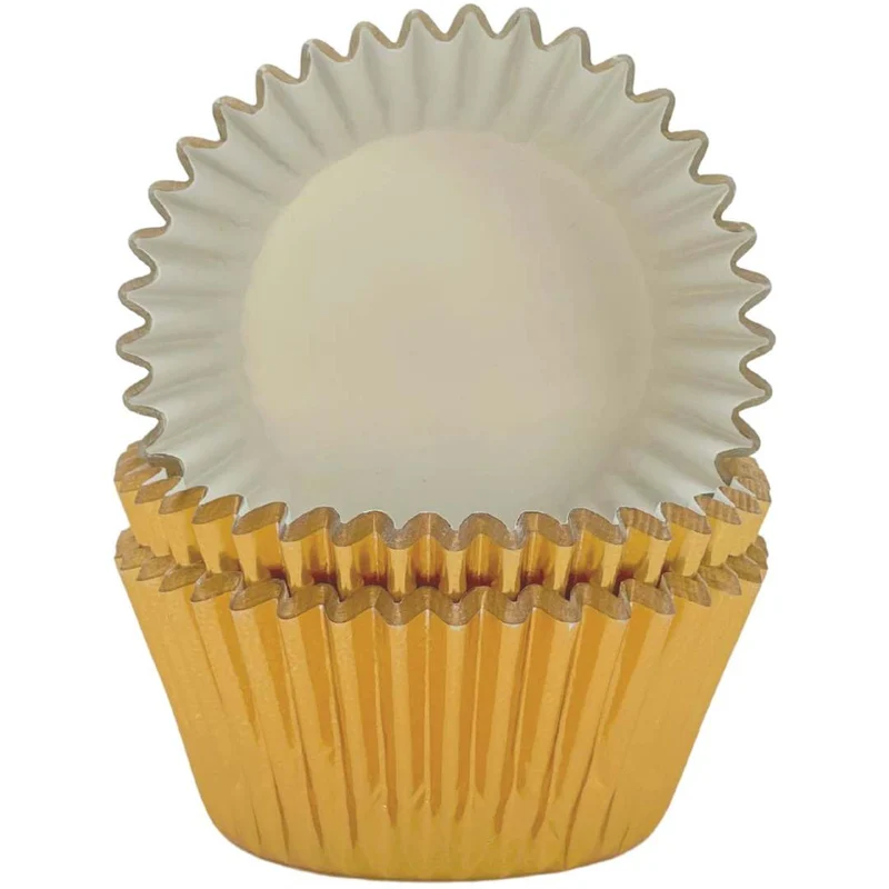 Kikis Muffinförmchen - aus Papier gold 60 Stück