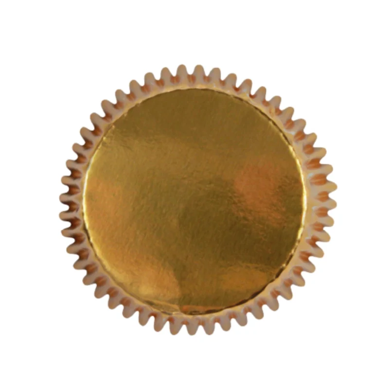 Kikis Muffinförmchen - aus Papier gold 60 Stück