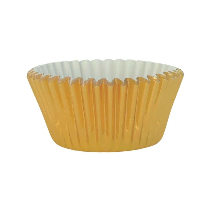 Kikis Muffinförmchen - aus Papier gold 60 Stück