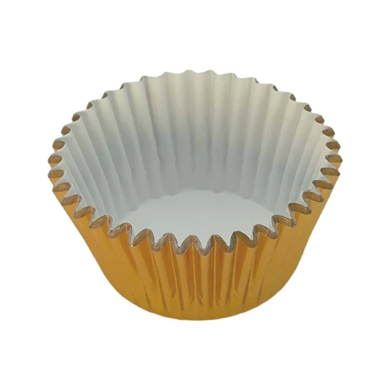 Kikis Muffinförmchen - aus Papier gold 60 Stück