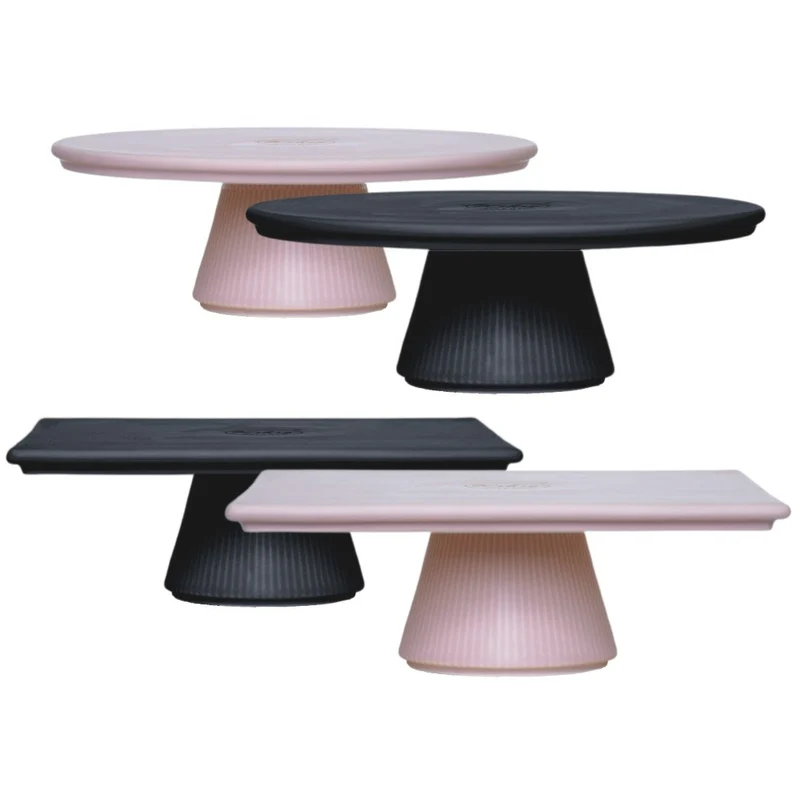 NEU: Kikis Tortenplatte - Rosa Quadratisch