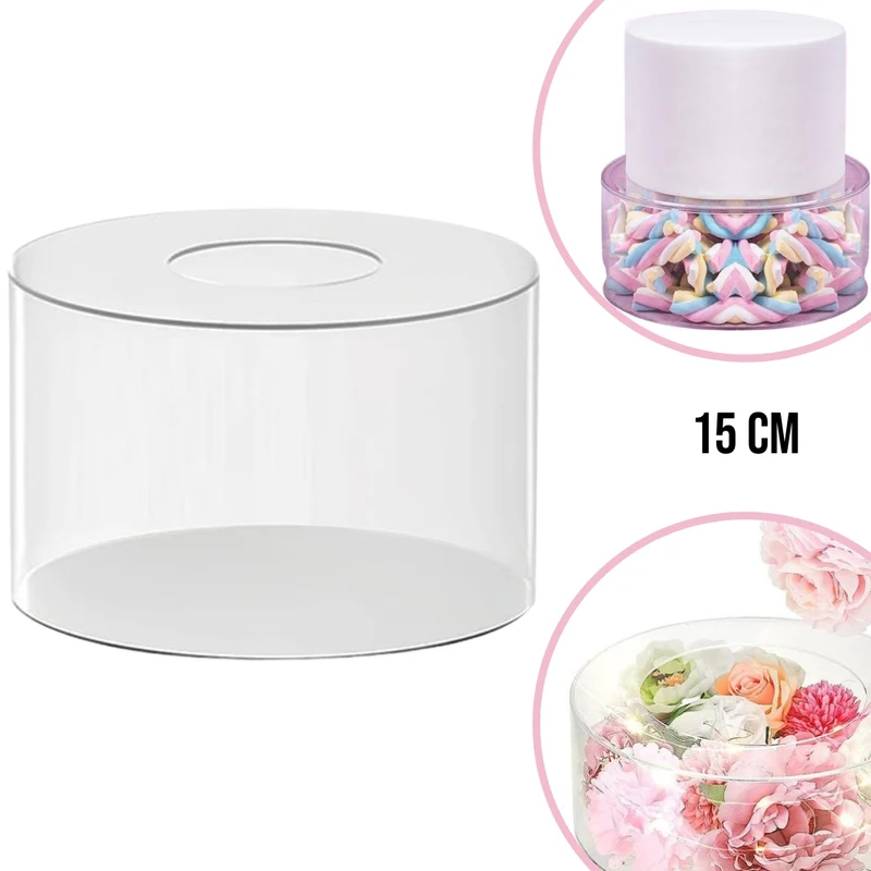 Kikis Acryl Tortenständer 15 cm ø - Transparent