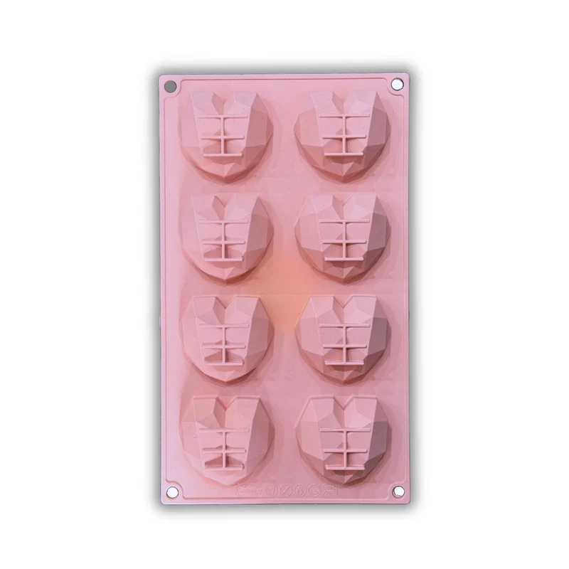 Kikis Diamantherz 8er Silikonbackform