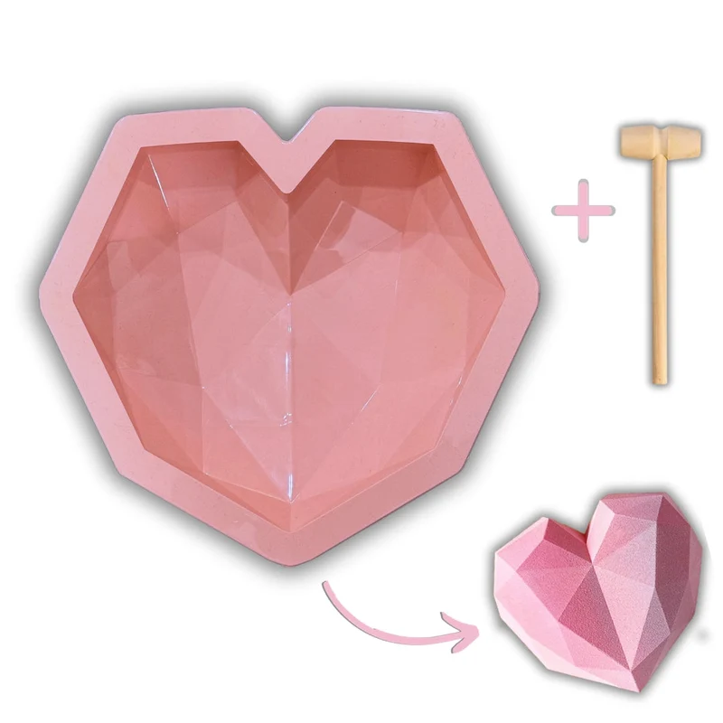 Kikis Diamantherz Silikonbackform