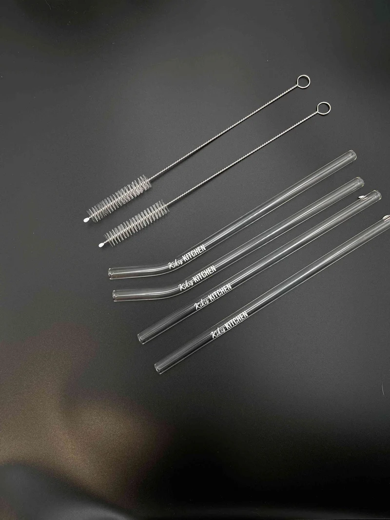 Kikis Glasstrohhalm 6er Set