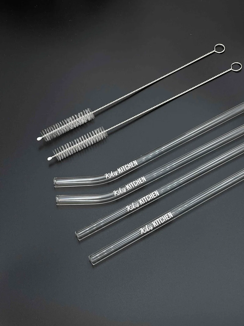 Kikis Glasstrohhalm 6er Set