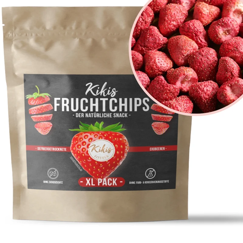 Kikis Fruchtchips - Erdbeere gefriergetrocknet 300g