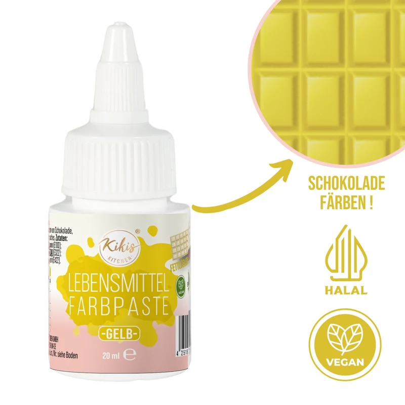 NEU: Kikis Lebensmittel Farbpaste - GELB