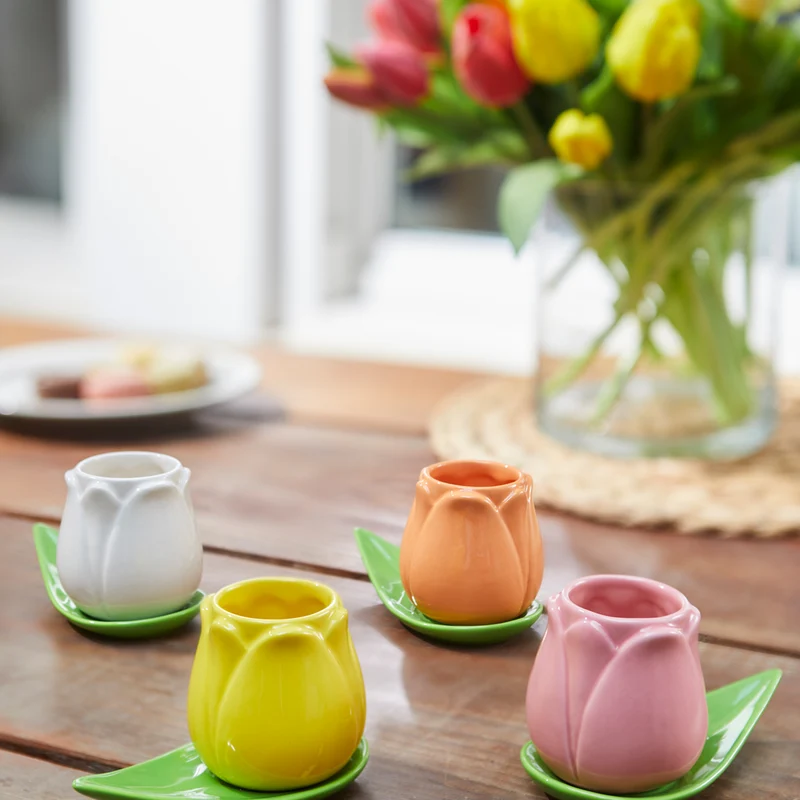 Tulip Coffee cup set x4