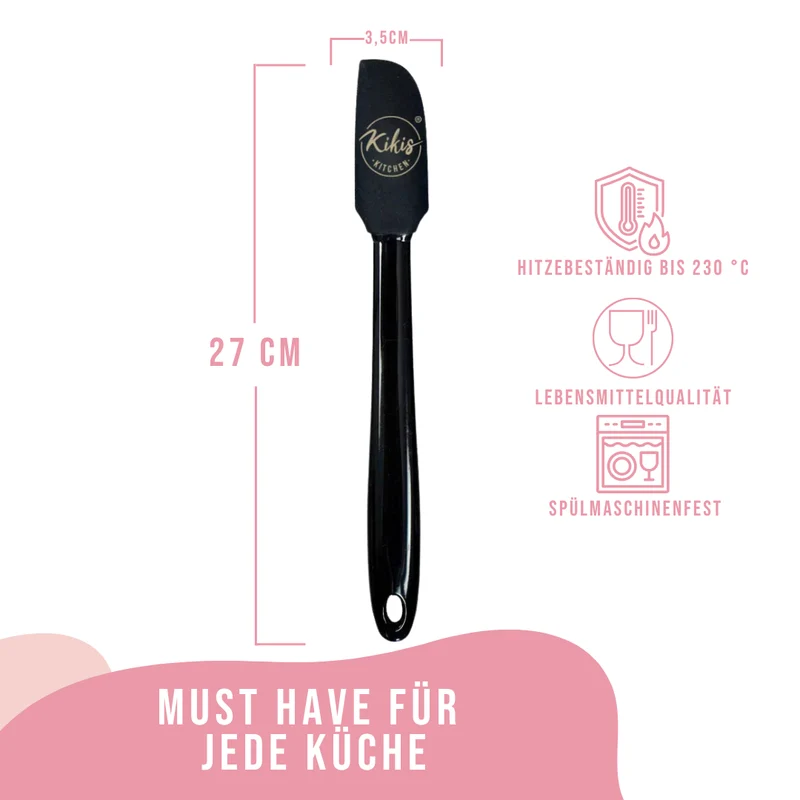 Kikis Teigschaber - schwarz klein
