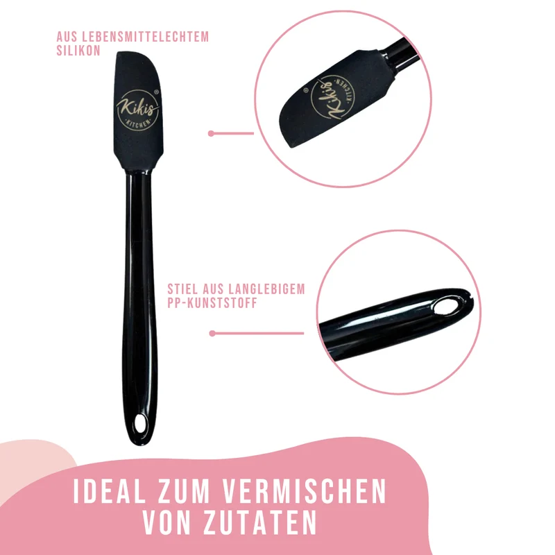 Kikis Teigschaber - schwarz klein