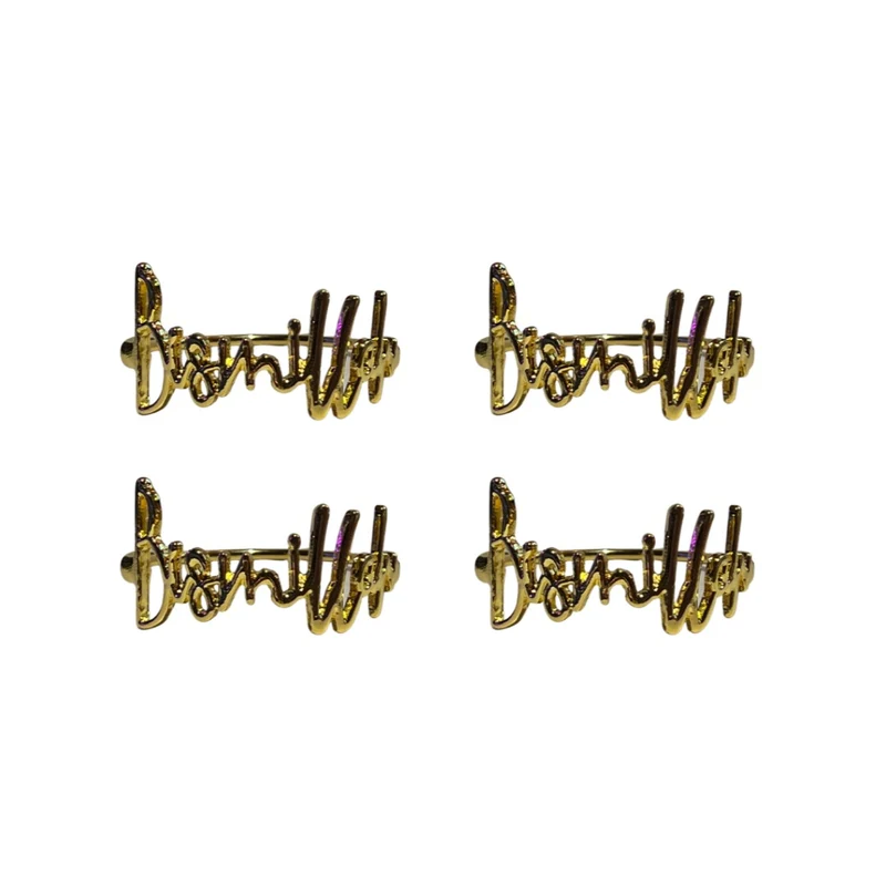 NEU: Serviettenring Bismillah 4er Set Goldoptik