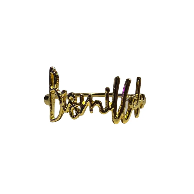NEU: Serviettenring Bismillah 4er Set Goldoptik