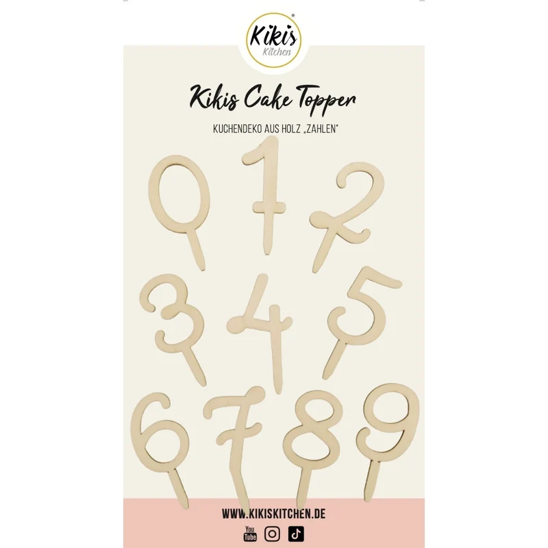Kikis Cake Topper - Zahlen 0-10